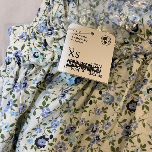 Free People Green Petunia Mini Dress Nee W/Tags - Picture 5 of 5